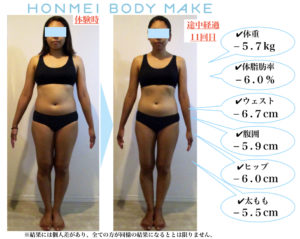 ６kg痩せ|太もも痩せ|ダイエット|大森|女性専用|ジム|パーソナル